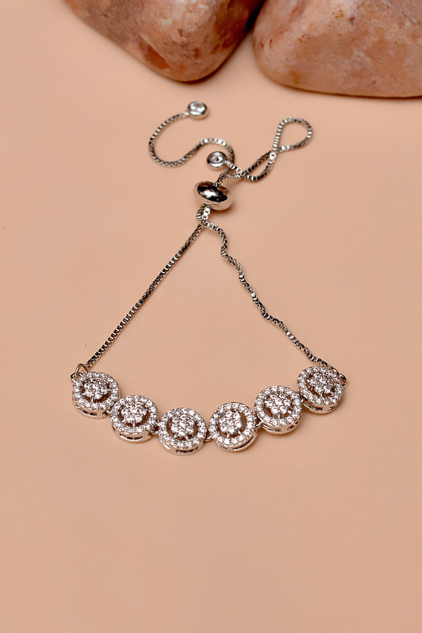 Party Wear Silver Bracelet