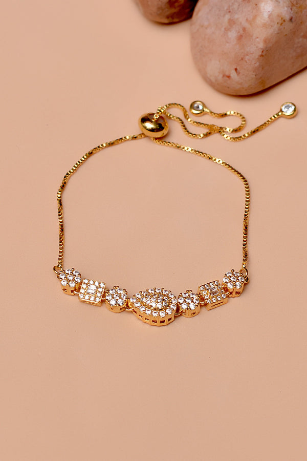 Party Wear Golden Bracelet