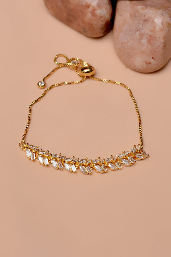 Party Wear Golden Bracelet