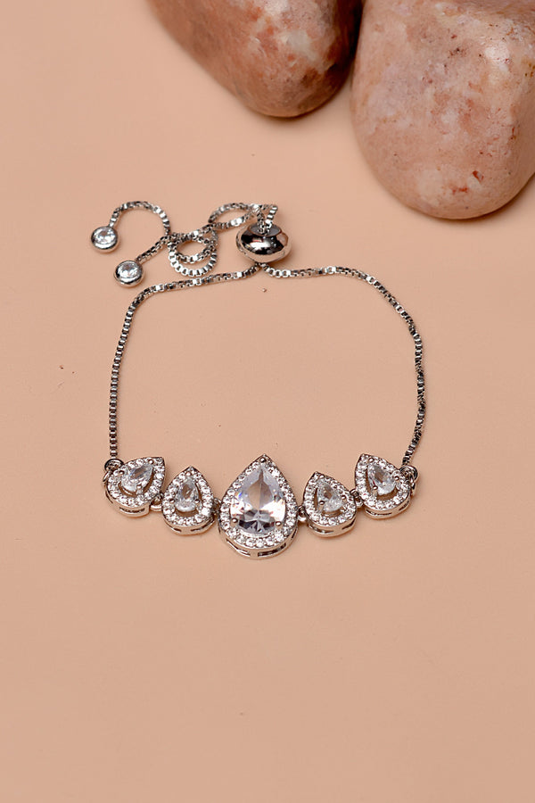 Party Wear Silver Bracelet