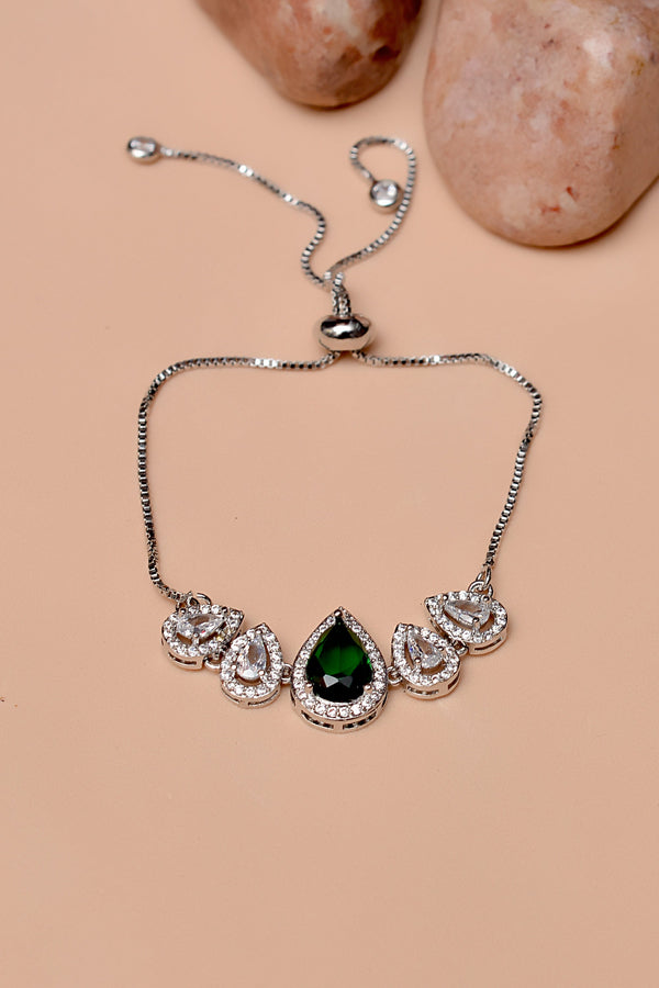 Party Wear Green Bracelet
