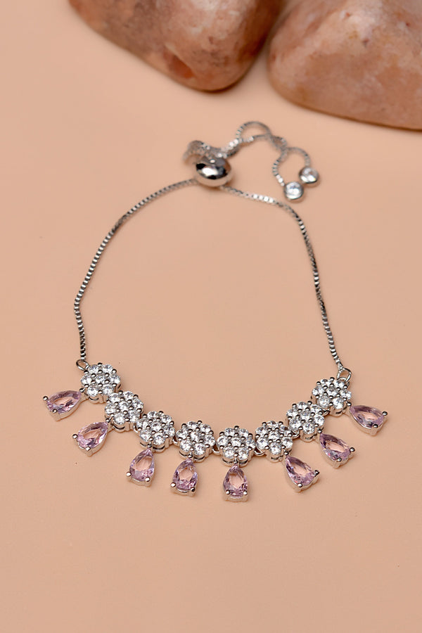Party Wear Pink Bracelet