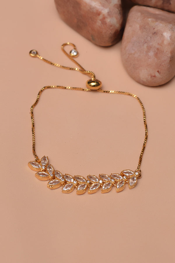 Party Wear Golden Bracelet