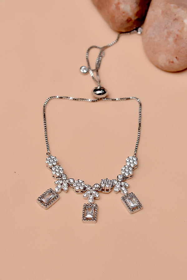 Party Wear Silver Bracelet