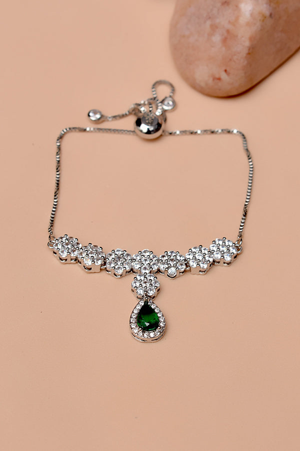 Party Wear Green Bracelet