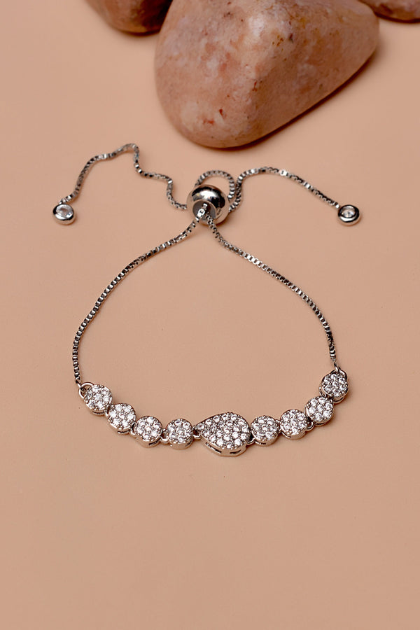 Party Wear Silver Bracelet