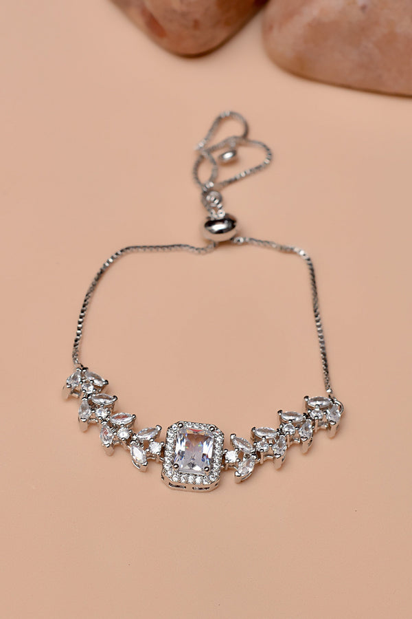 Party Wear Silver Bracelet