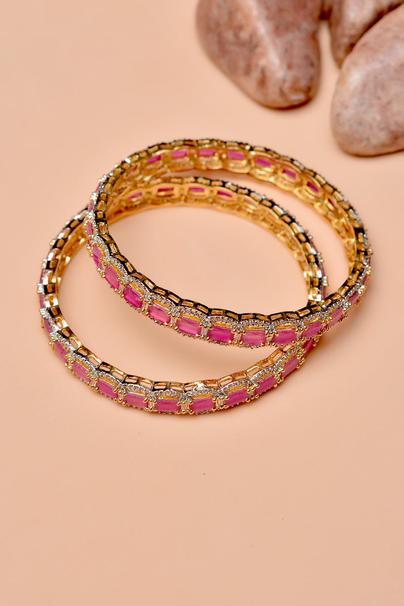 Party Wear Red Bangles