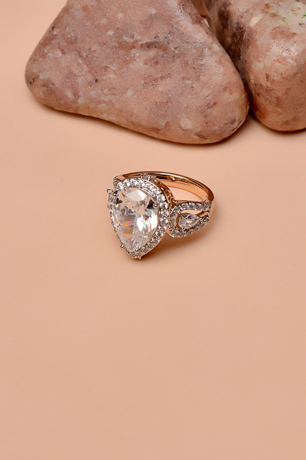 Size 9 Party Wear Dual Tone Ring