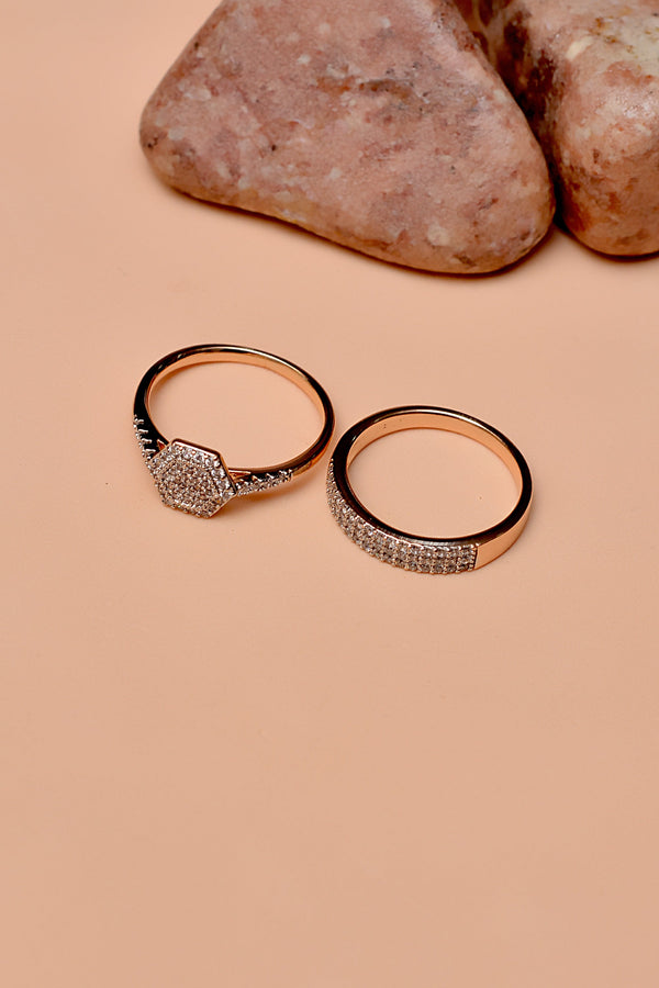 Size 6 Party Wear Dual Tone Ring
