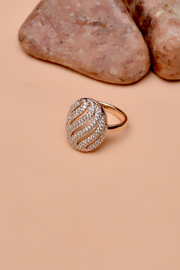 Size 9 Party Wear Dual Tone Ring