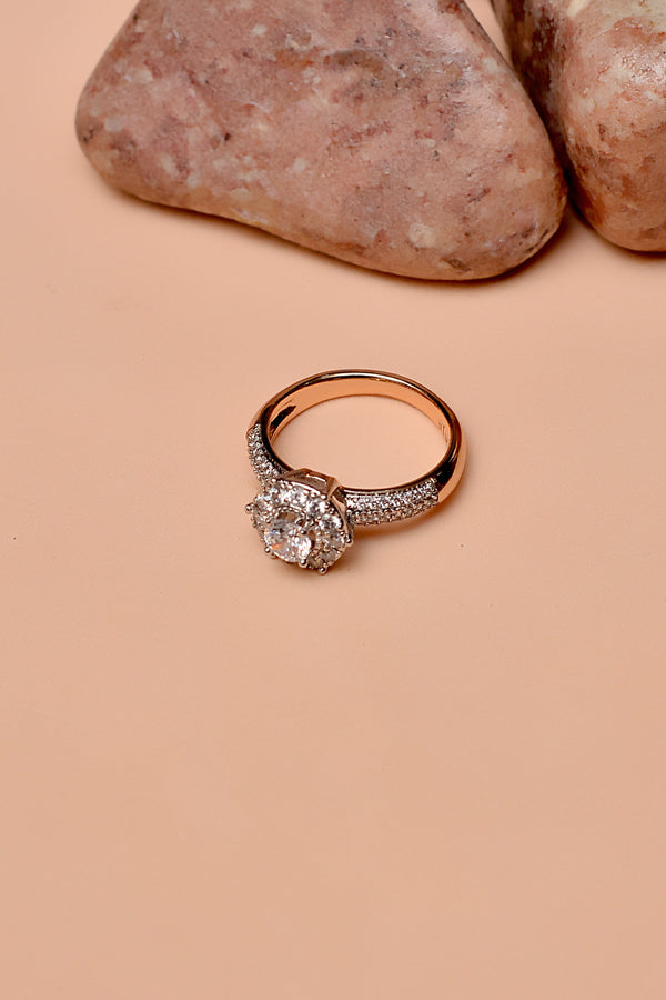 Size 6 Party Wear Dual Tone Ring
