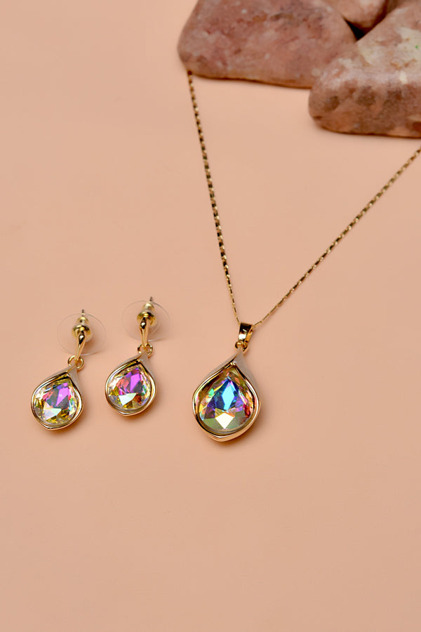 Party Wear Multicolor Locket Set