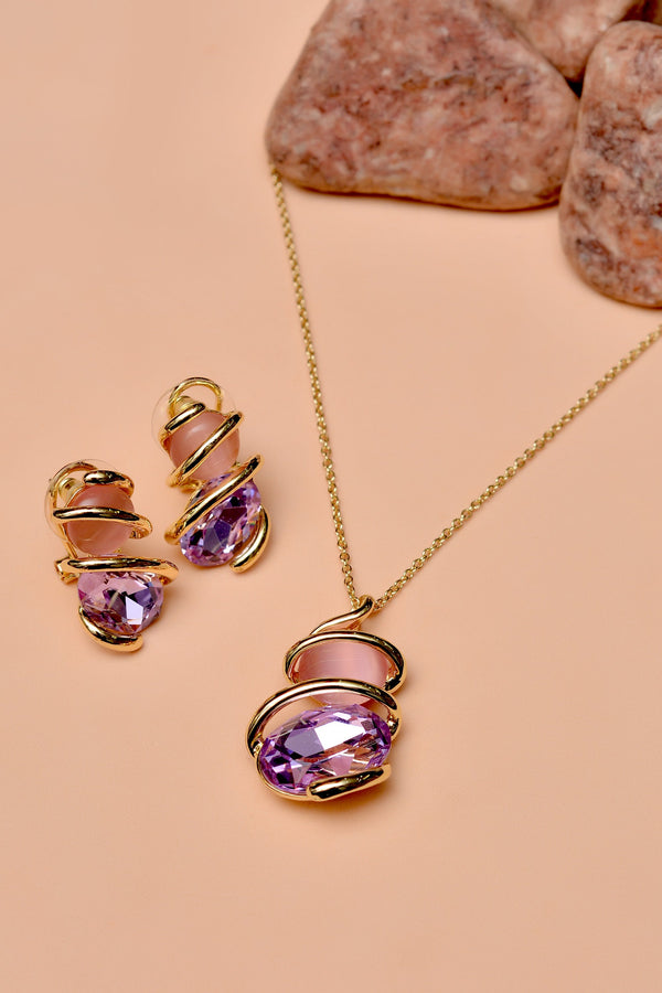 Party Wear Multicolor Locket Set