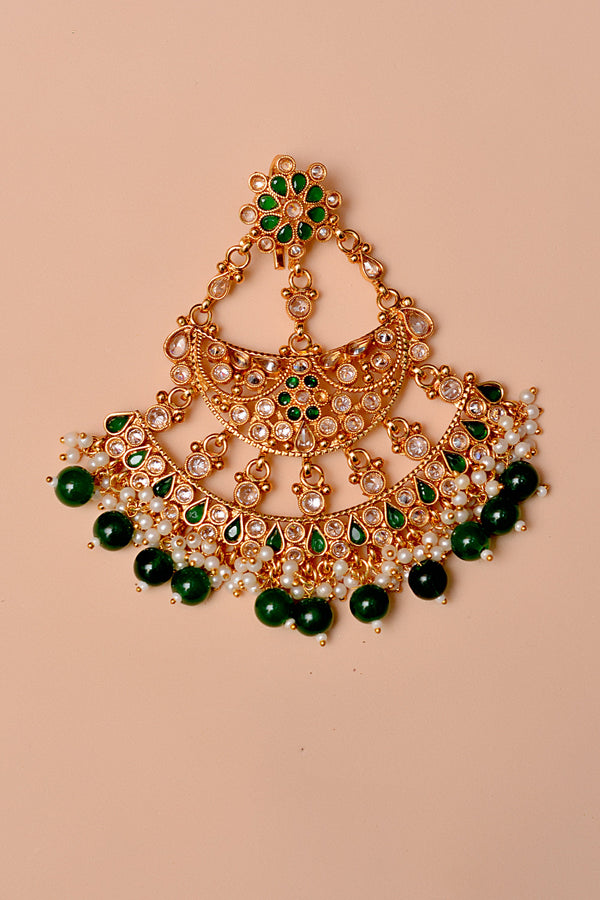 Party Wear Green Jhoomar