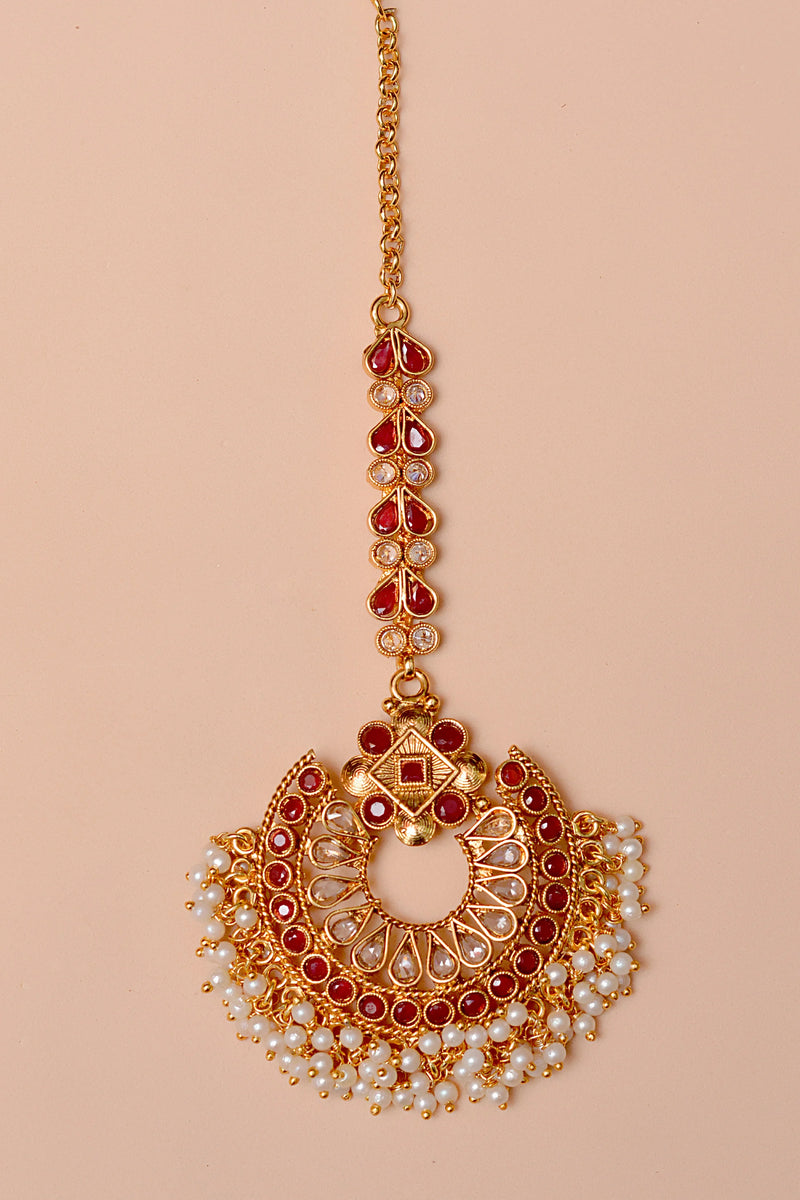 Party Wear Red Bindiya