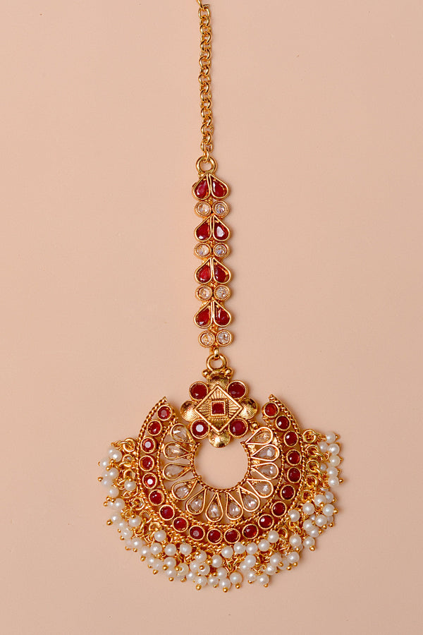 Party Wear Red Bindiya
