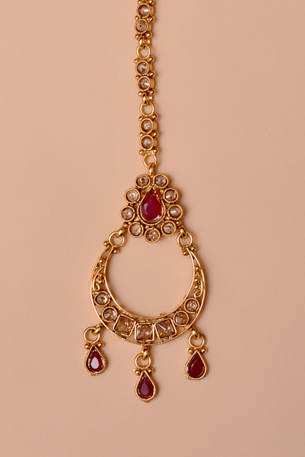 Party Wear Red Bindiya