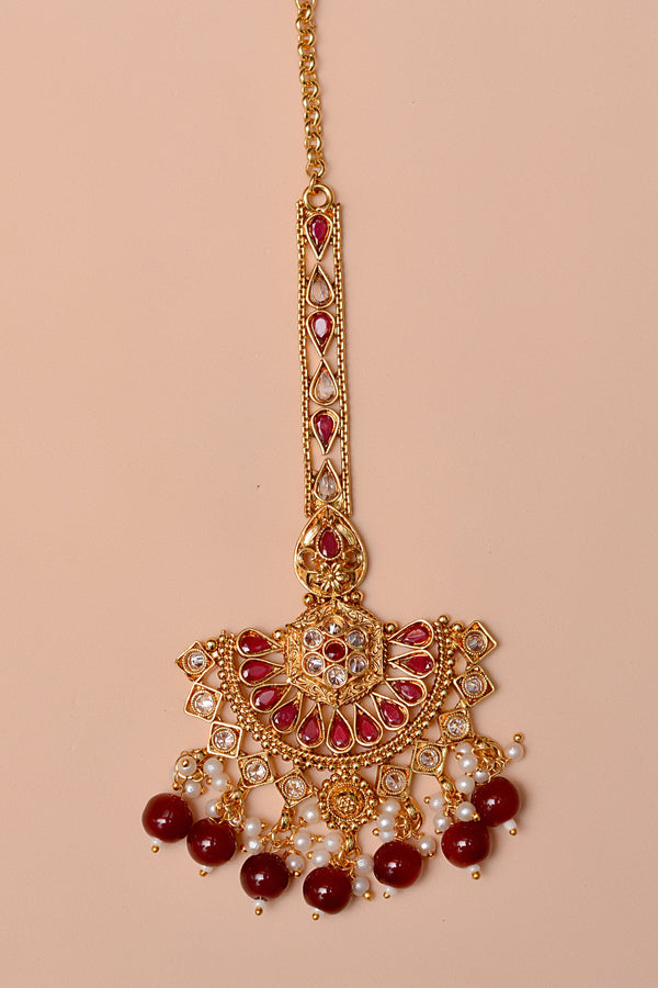 Party Wear Red Bindiya
