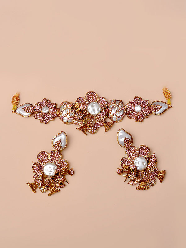 Party Wear Pink Bridal Set