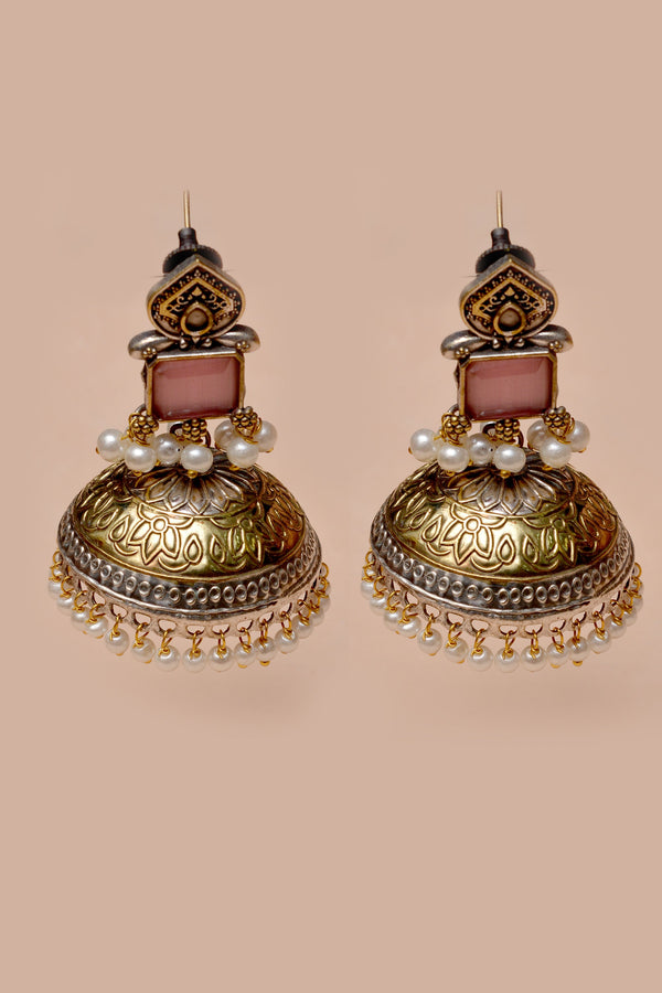 Party Wear Pink Earrings