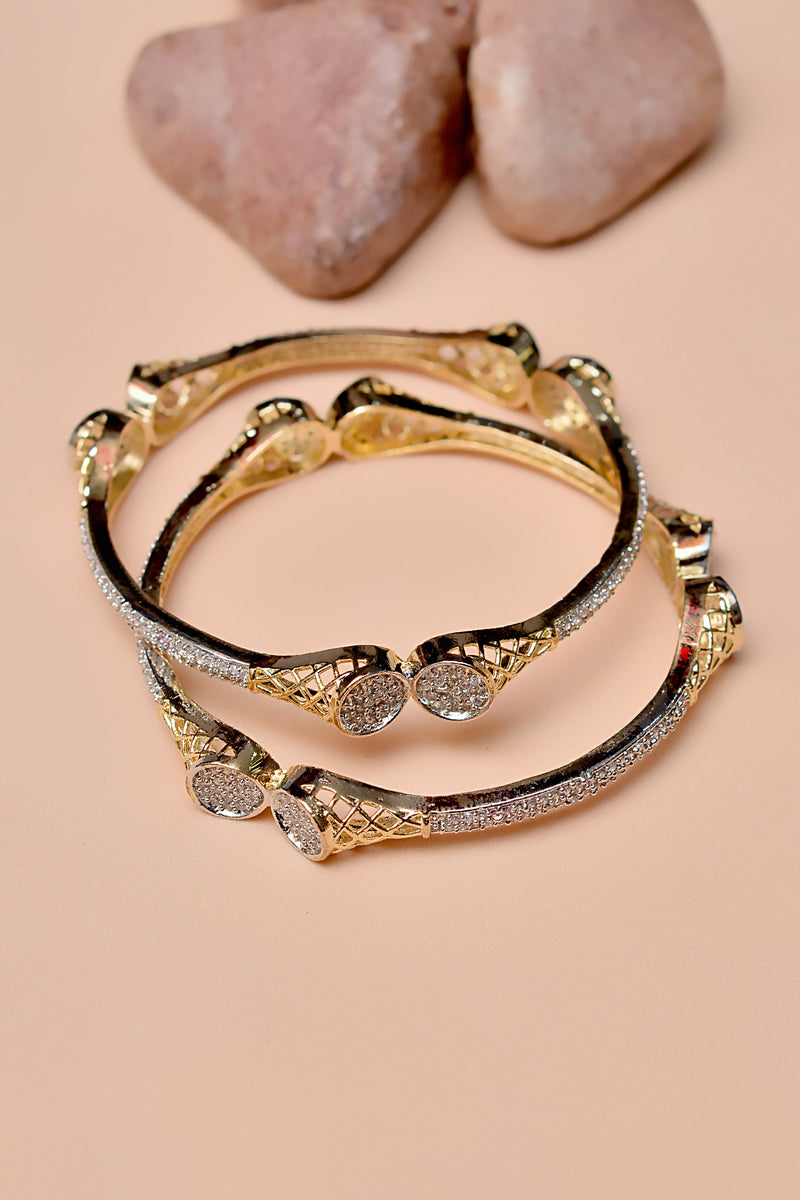 Party Wear Golden Bangles