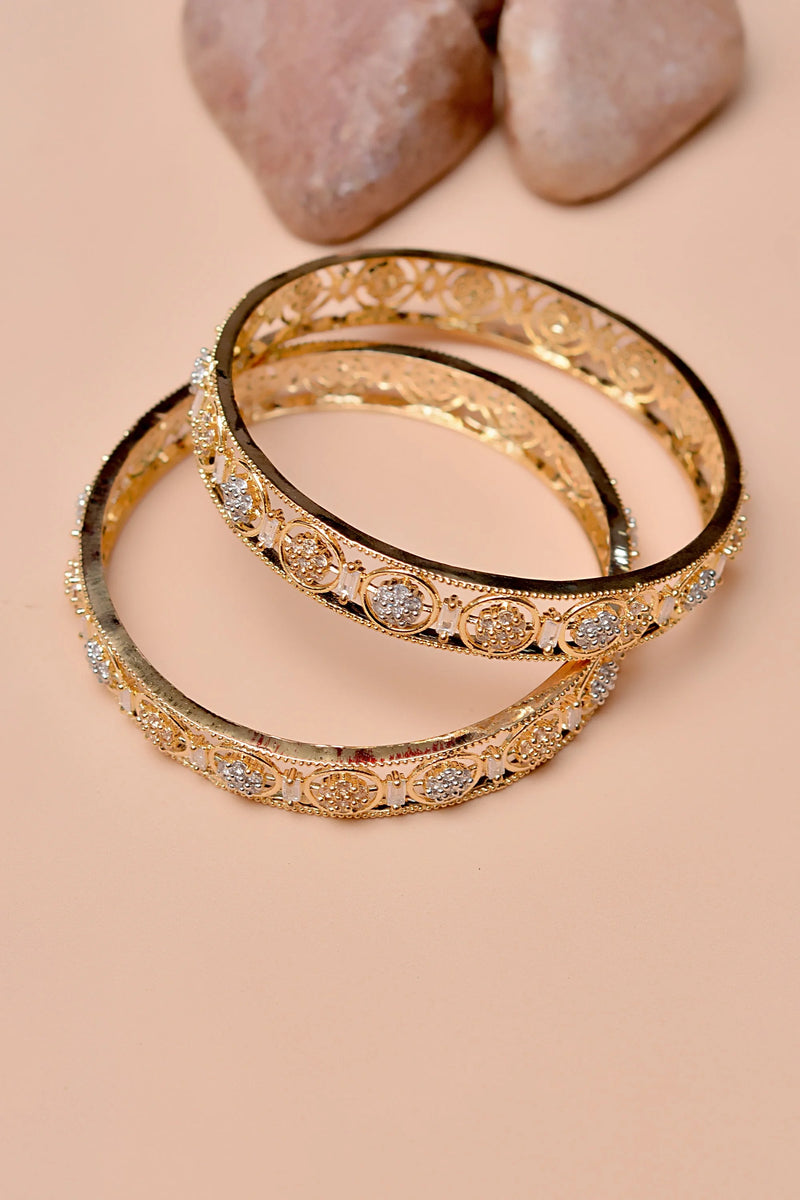 Party Wear Golden Bangles