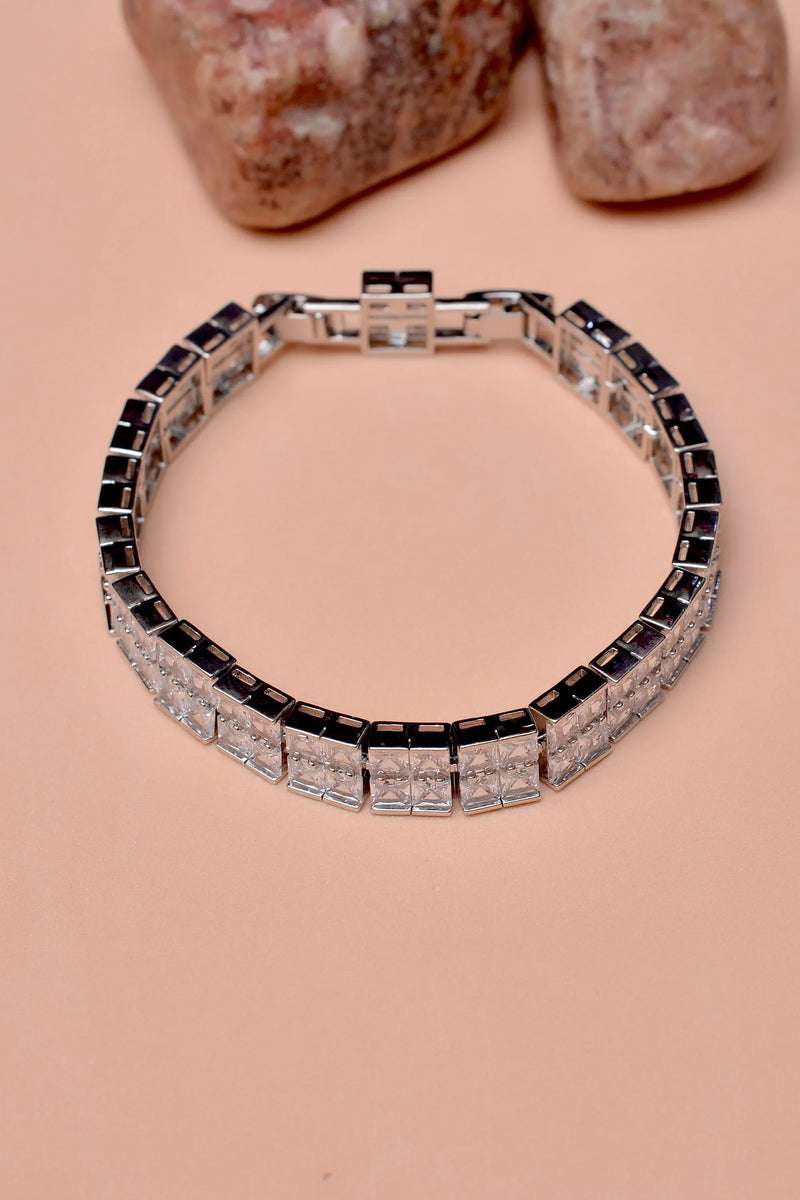 Party Wear Silver Bracelet