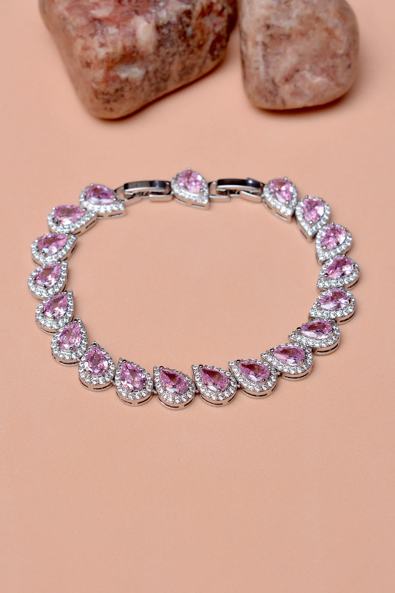 Party Wear Pink Bracelet