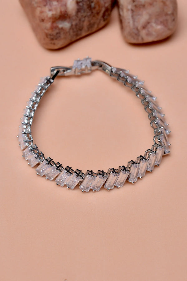 Party Wear Silver Bracelet