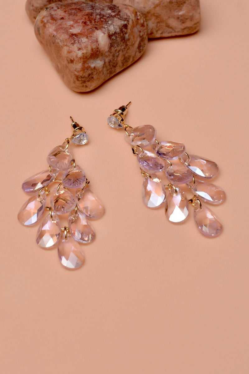 Party Wear Pink Earrings