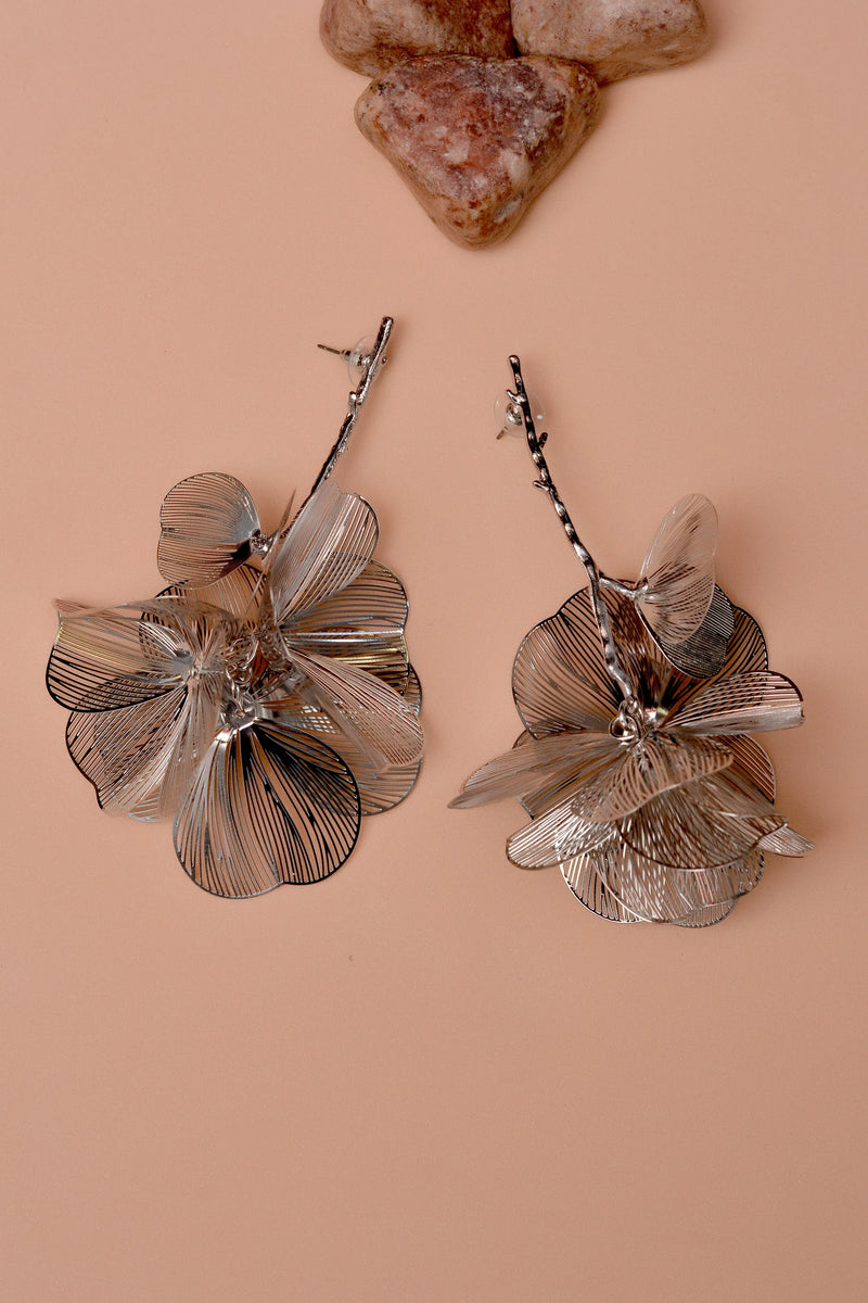 Party Wear Silver Earrings