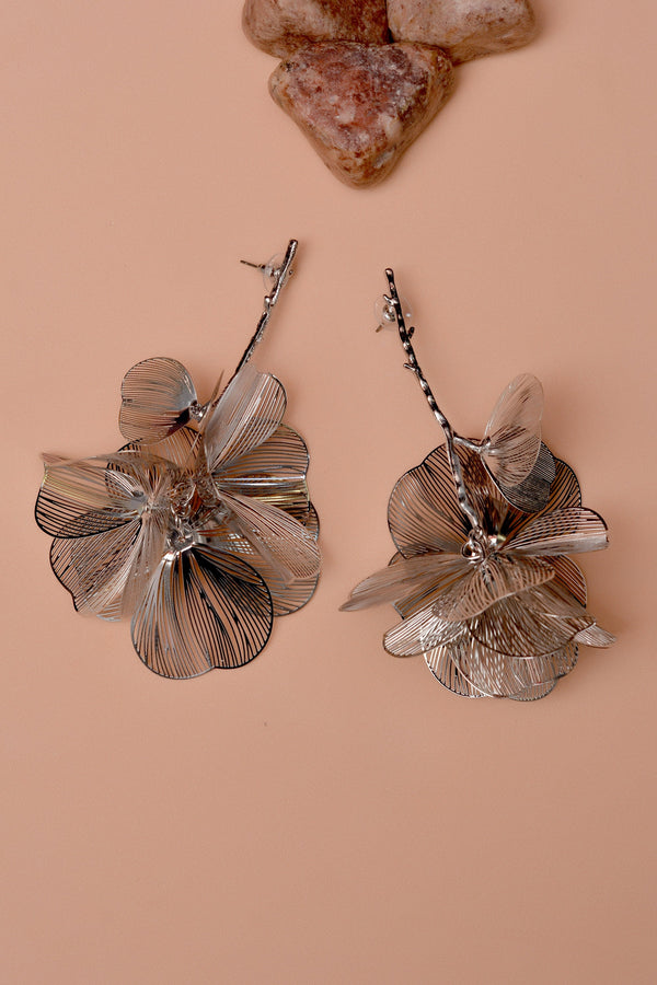 Party Wear Silver Earrings