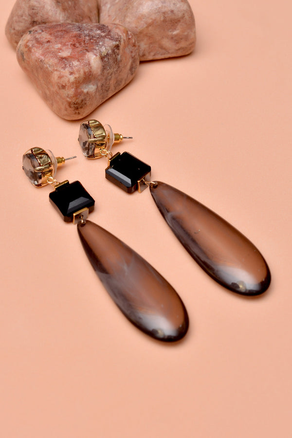 Party Wear Black Earrings