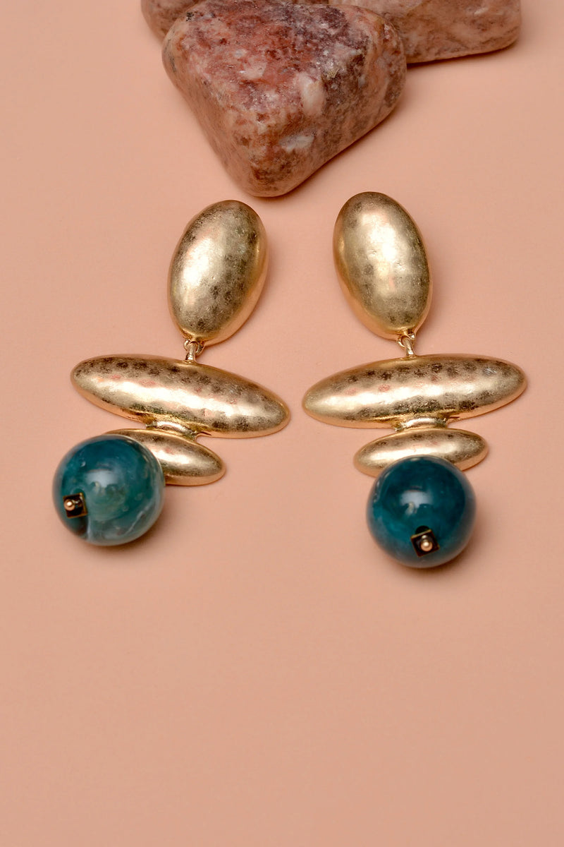 Party Wear Green Earrings