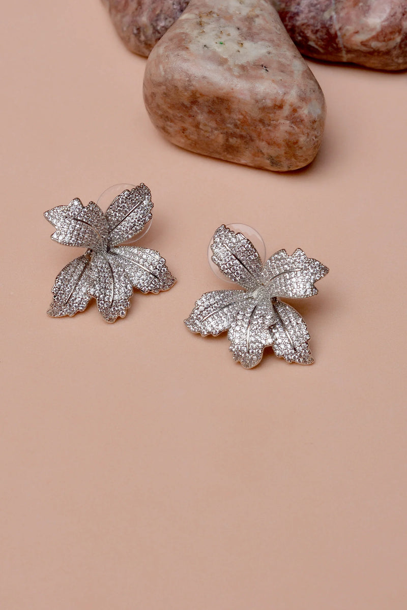 Party Wear Silver Earrings