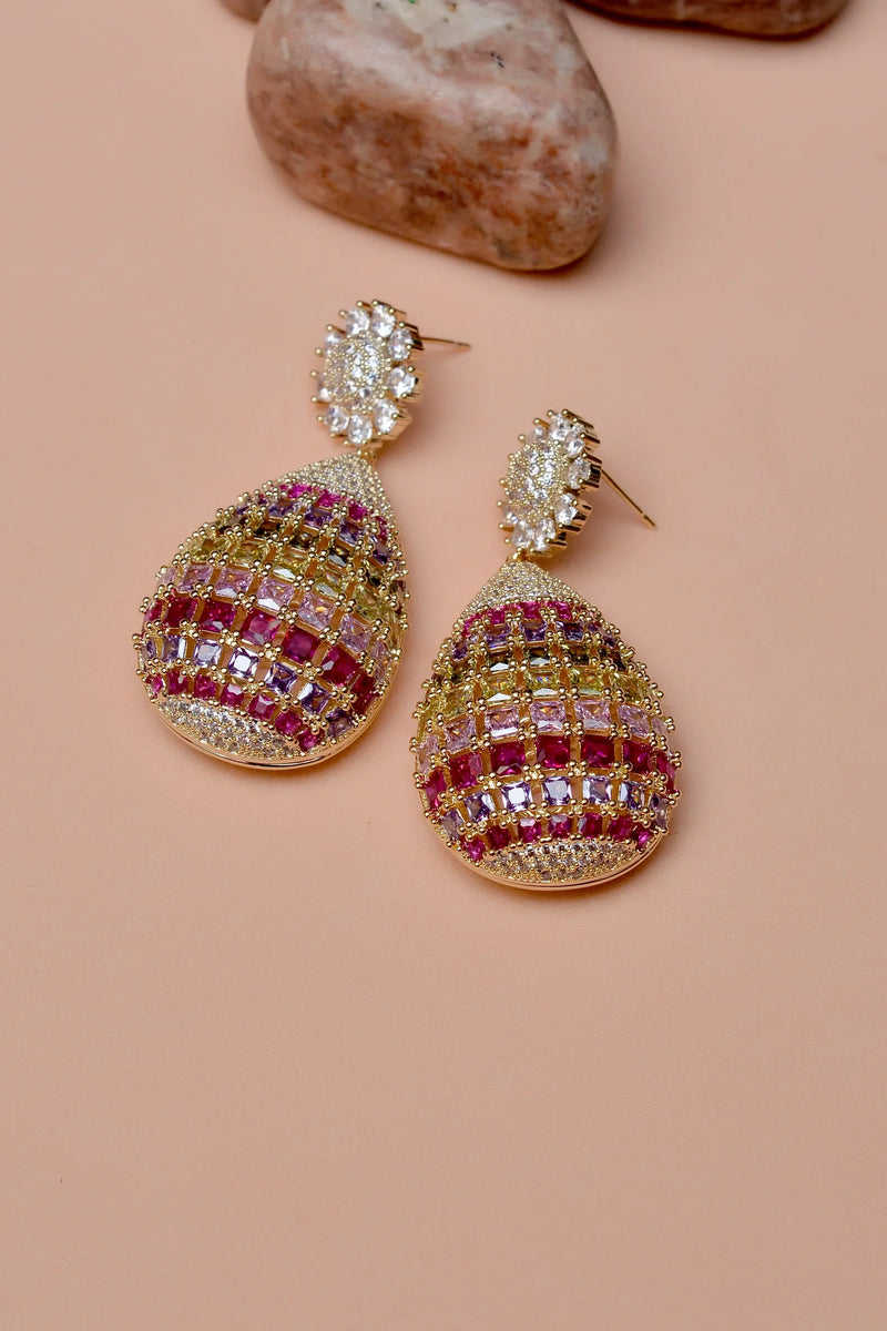 Party Wear Multicolor Earrings