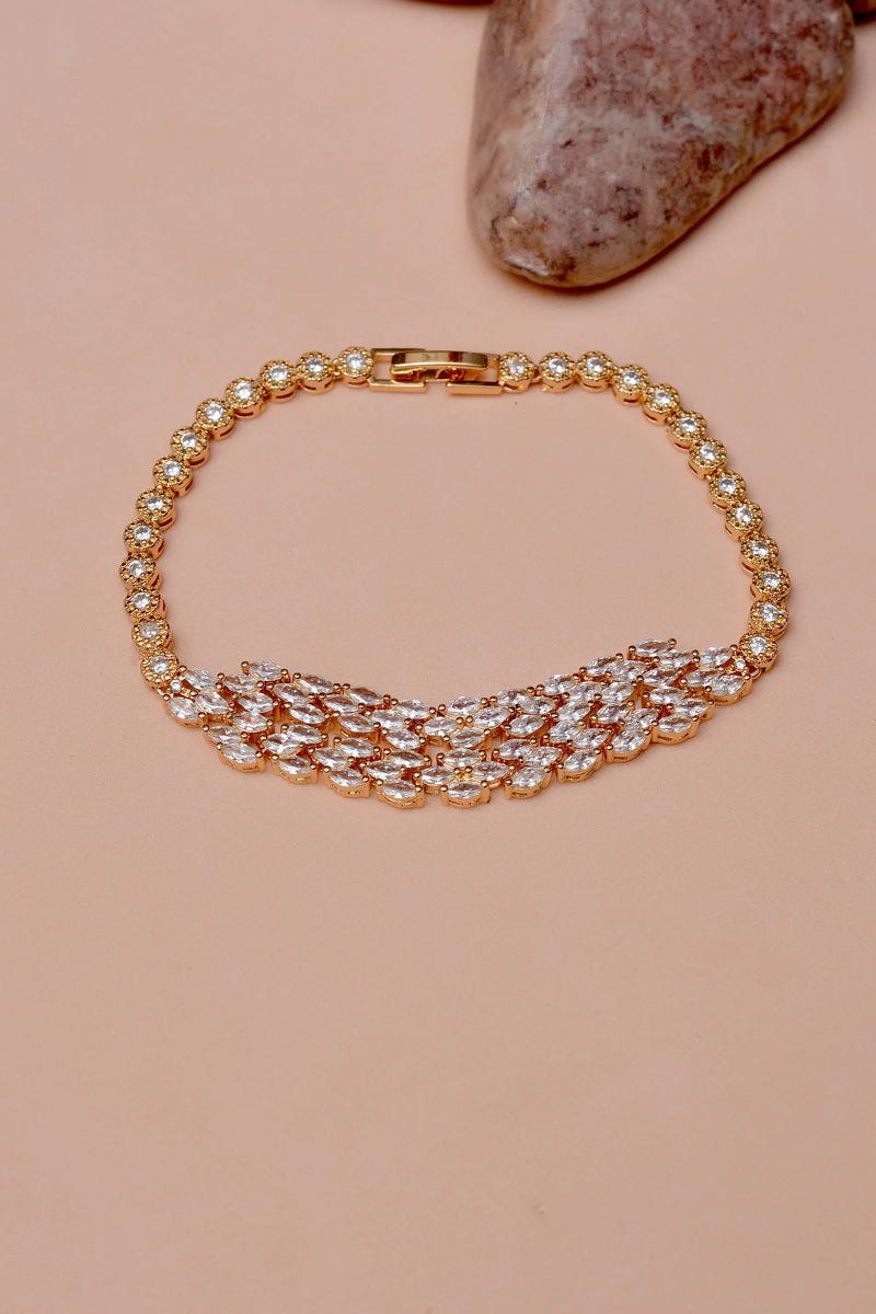 Party Wear Golden Bracelet