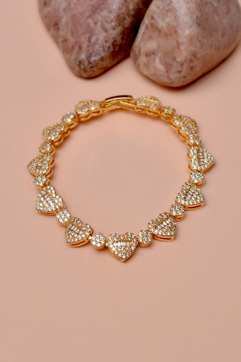 Party Wear Golden Bracelet