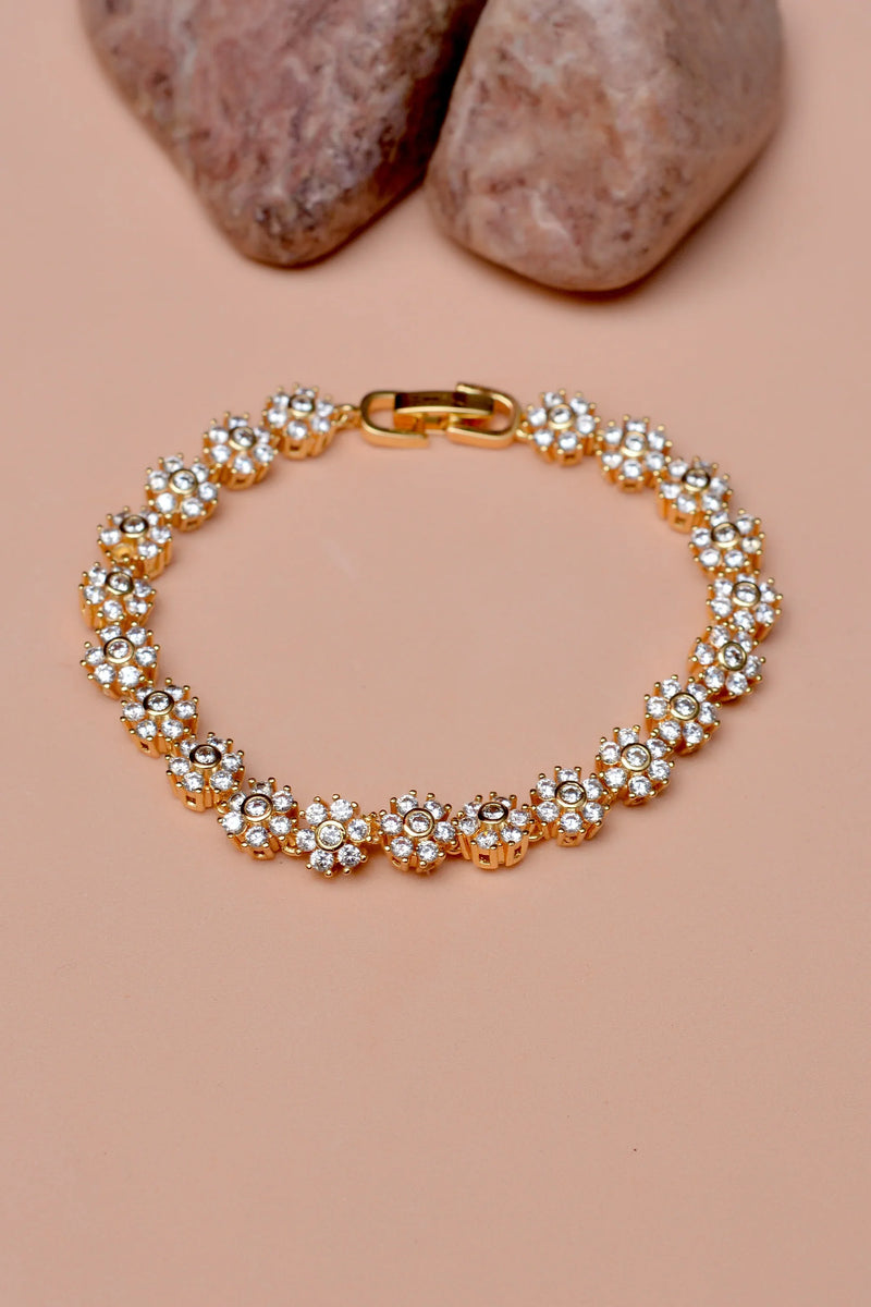 Party Wear Golden Bracelet