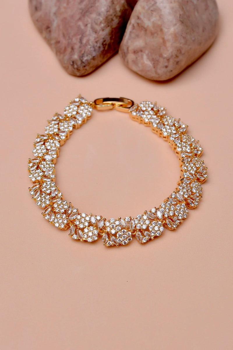 Party Wear Golden Bracelet