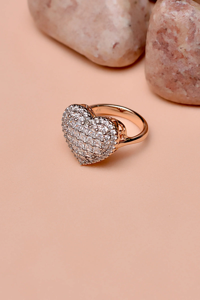 Party Wear Dual Tone Ring