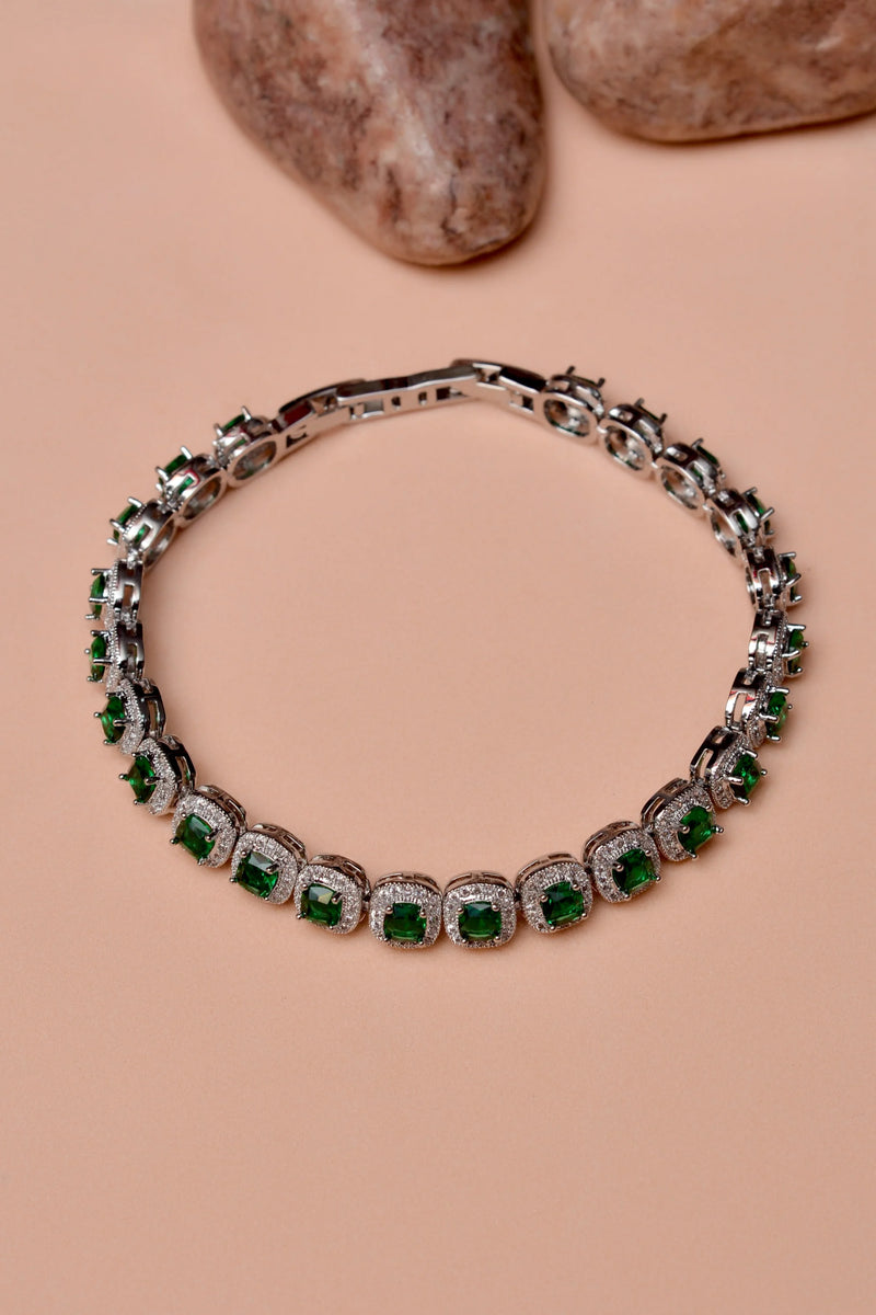 Party Wear Green Bracelet