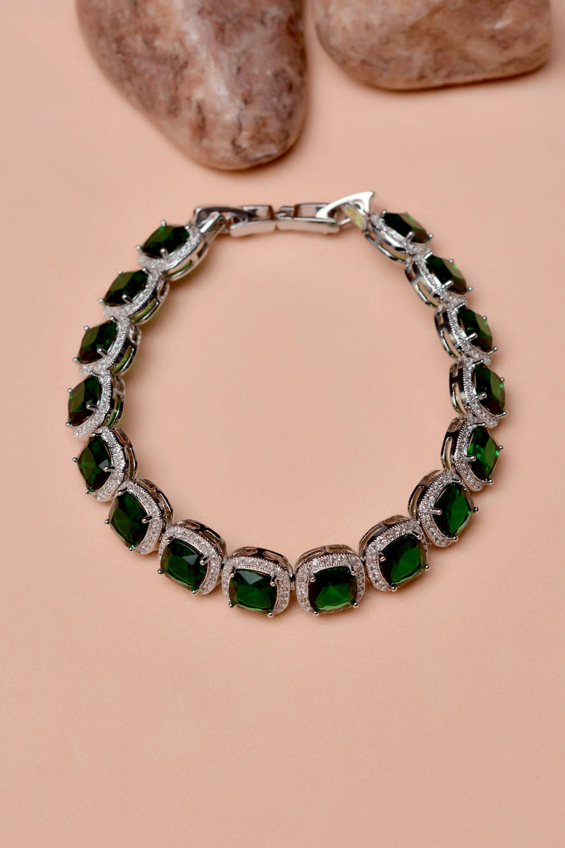 Party Wear Green Bracelet
