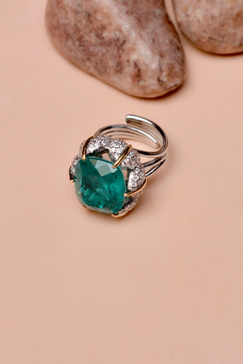 Party Wear Green Ring