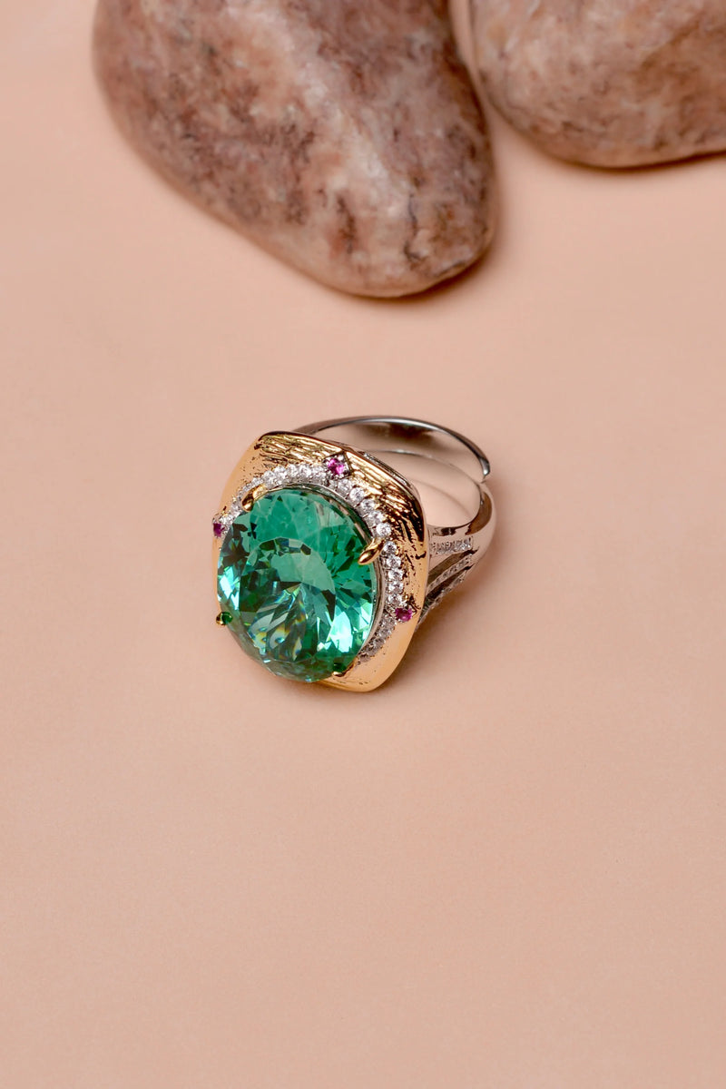 Party Wear Green Ring
