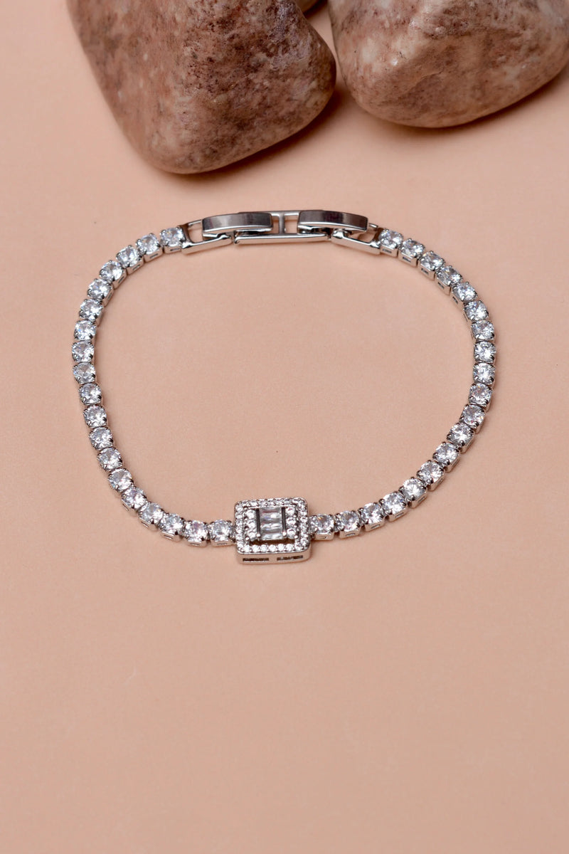 Party Wear Silver Bracelet