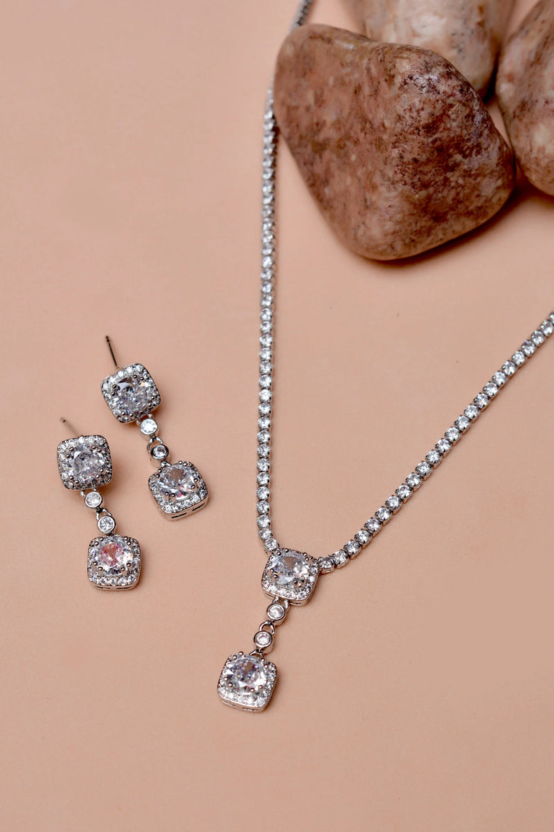 Party Wear Silver Party Set