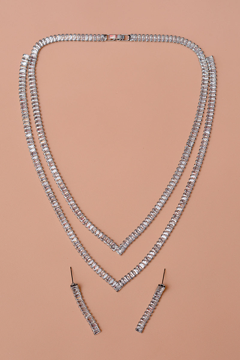 Party Wear Silver Party Set