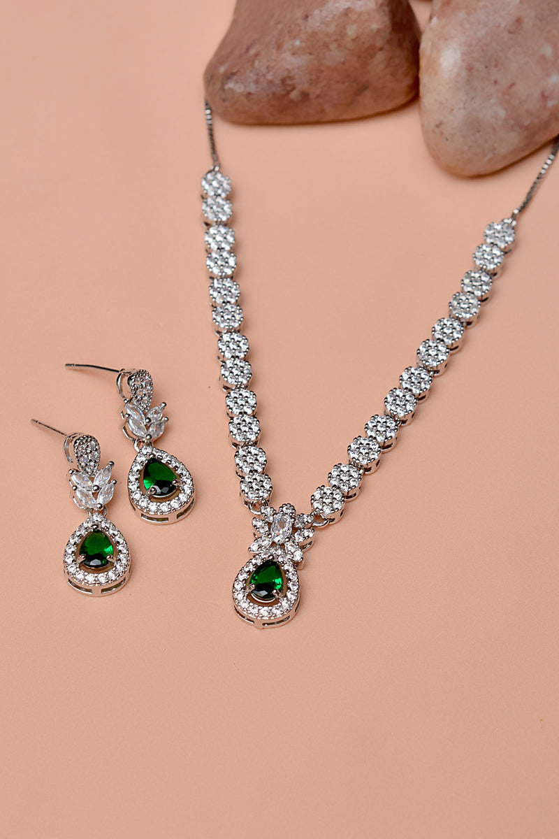Party Wear Emerald Green Party Set